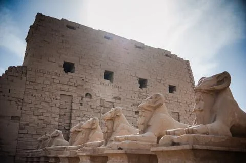 Karnak Temple Complex. Luxor. Egypt. Stock Photos