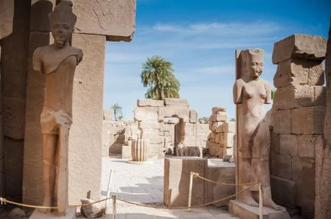 Karnak Temple Complex. Luxor. Egypt. Stock Photos