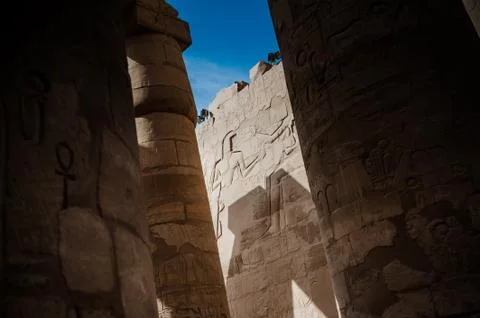 Karnak Temple Complex. Luxor. Egypt. Stock Photos