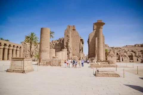 Karnak Temple Complex. Luxor. Egypt. Stock Photos