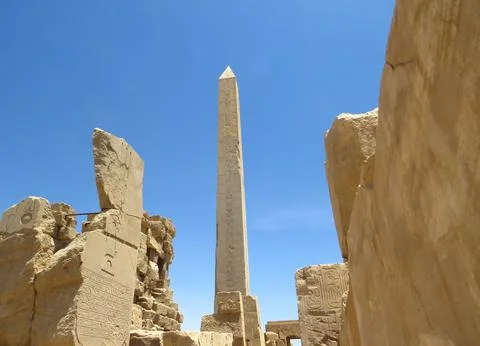 The Karnak Temple Complex in Luxor Egypt 库存照片