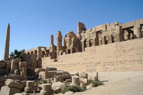 Karnak temple complex in luxor Stock Photos