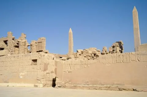 Karnak temple complex in luxor Stock Photos
