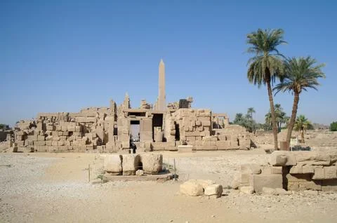 Karnak temple complex in luxor Stock Photos