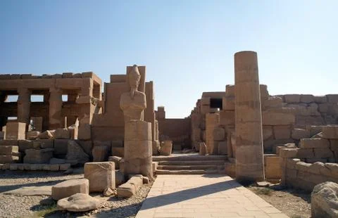 Karnak temple complex in luxor Stock Photos