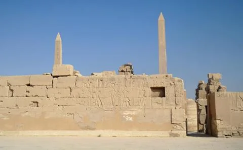 Karnak temple complex in luxor Stock Photos