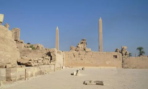 Karnak temple complex in luxor Stock Photos