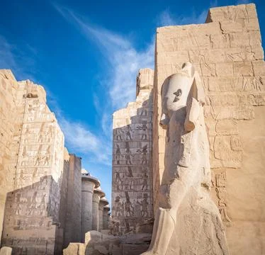 Karnak Temple Complex, UNESCO World Heritage Site, Luxor, Egypt.. Stock Photos