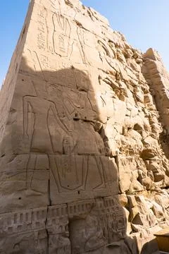 Karnak Temple is dedicated to the temple complex of Ancient Egypt in honor of Stock-Fotos