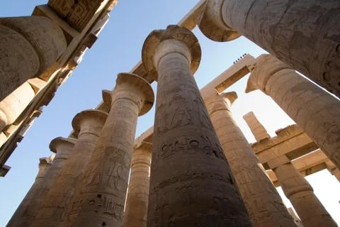 Karnak temple in egpt Stock Photos
