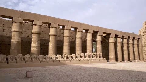 Karnak temple in Egypt Stock Footage 195398910