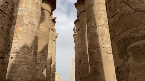 Karnak temple in Egypt Stock Footage 195398914