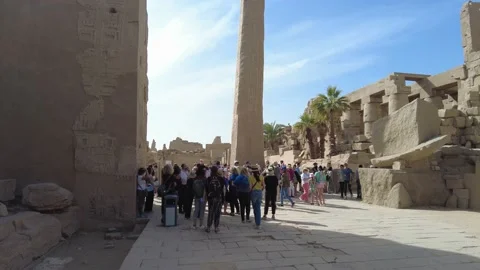 Karnak Temple Egypt - obelisk Stock Footage 229871862