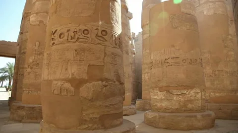 Karnak Temple - Luxor - Egypt Stock Footage 46324783