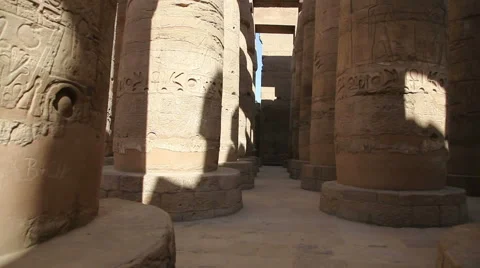Karnak Temple - Luxor - Egypt Stock Footage 46328245