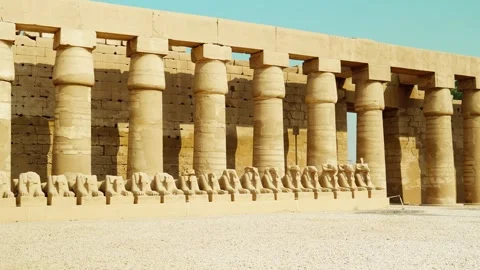 Karnak Temple in Luxor, Egypt. Stock Footage 324689705