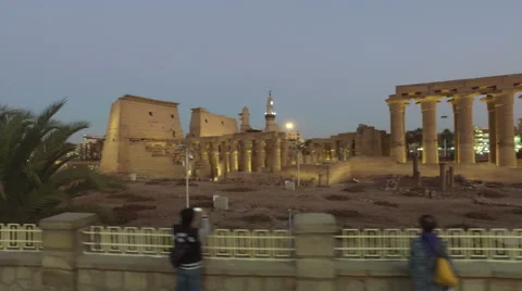 Karnak temple in Luxor Stock Footage 63093881