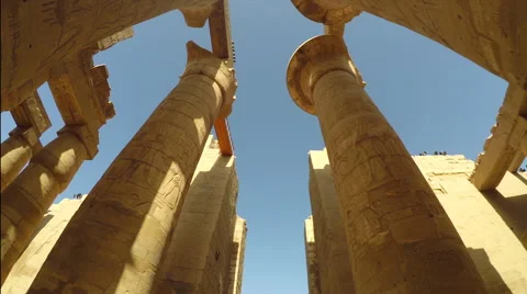 Karnak temple rotation Stock Footage 64403761