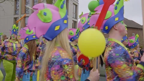 Karneval 2024 in Germany Stock Footage 264503030