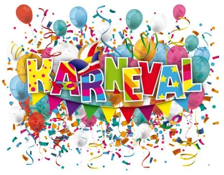 Karneval Balloons Confetti Stock-Illustration