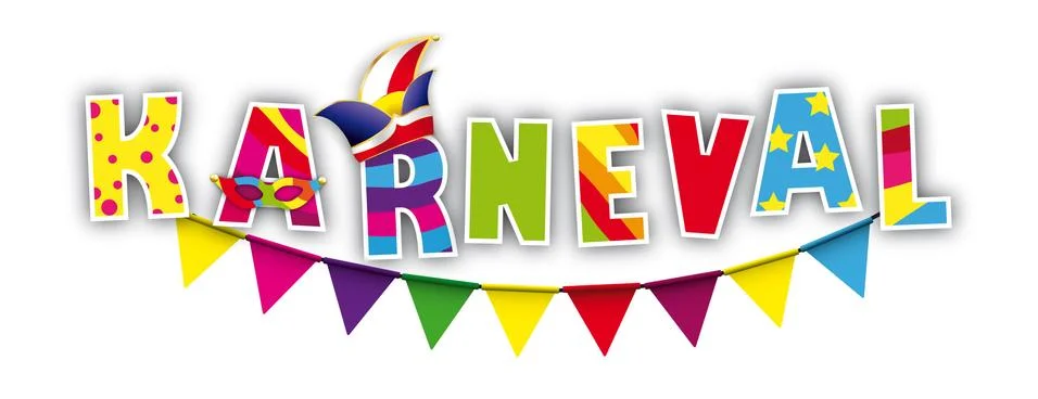 Karneval Header Jesters Cap Stock-Illustration