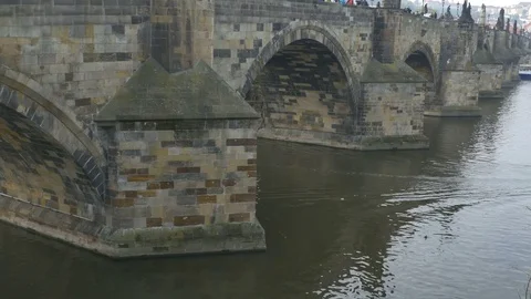 Karol Bridge View Czech Republic Stock Footage 82780466