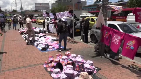 Karol G fans queue from early hours for Bogota concert, Colombia, CO - 06 Apr 20 Stock Footage 271120158
