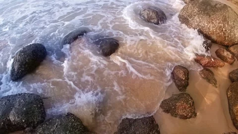Karon Beach with Rocks and Waves Vidéo 246310195