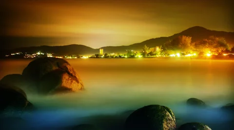 Karon night Stock Footage 39892134