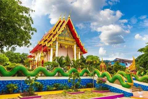 Karon Temple at Phuket Stock Photos