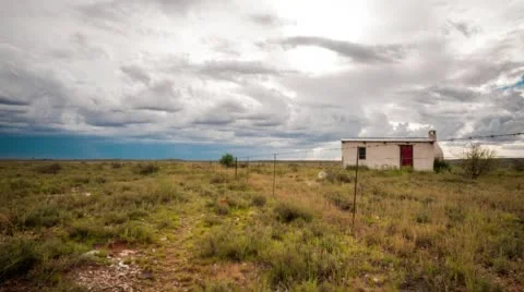 Karoo farm landscape Stock Footage 54268584