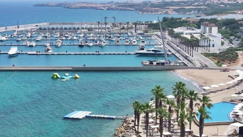 Karpaz Gate Marina - Cyprus Video stock 281968345