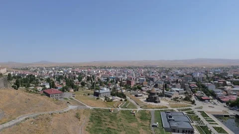 Kars cityscape in Turkey, Eastern Anatolia Stock Footage 333633269