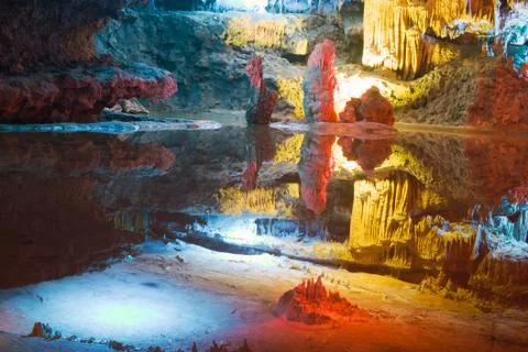 Karst cave Stock Photos