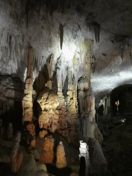 Karst cave in Postojna Stock Photos