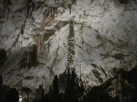 Karst cave in Postojna Stock Photos