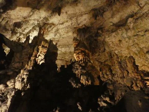 Karst cave in Postojna Stock Photos