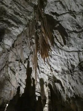 Karst cave in Postojna Stock Photos