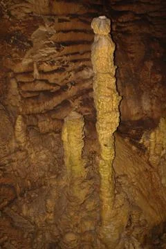 Karst formations in the cave. Stock Photos