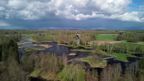 Karst lakes of Kirkilai Stock Footage 278536059
