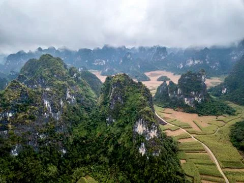 The karst mountains Stock Photos