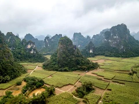 The karst mountains Stock Photos