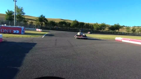 Kart on board camera Stock Footage 139608417