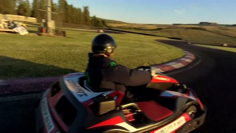 Kart on board camera Stock Footage 139608826