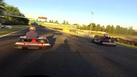 Kart on board camera Stock Footage 139608869