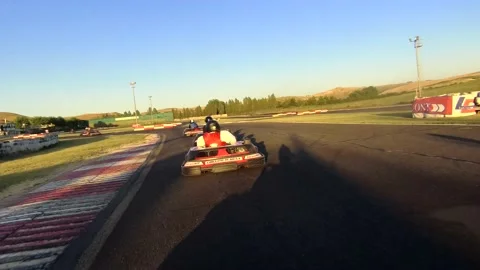 Kart on board camera Stock Footage 139608999