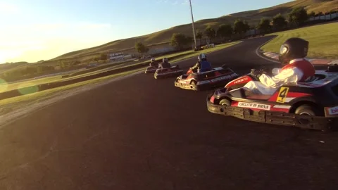 Kart on board camera Stock Footage 139609304