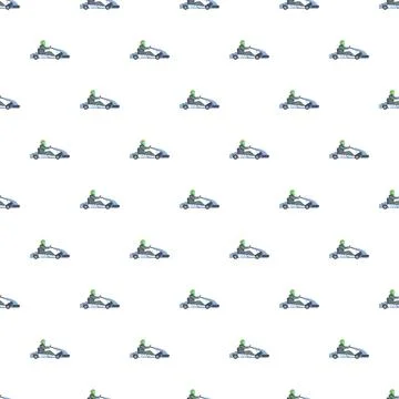 Kart racing pattern showing speed and competition Stock Illustration
