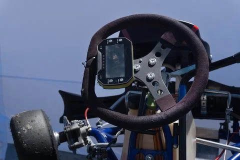 Kart wheel whit digital timer Stock Photos