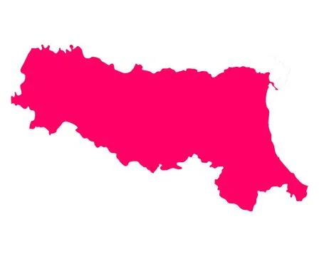 Karte von Emilia-Romagna - Map of Emilia-Romagna Karte von Emilia-Romagna ... Stock Photos